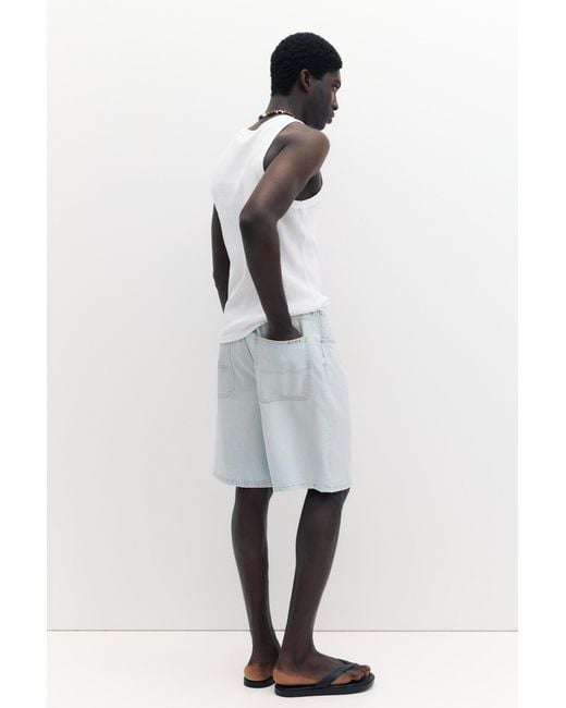 Pull&Bear White Stwd Waffle-Knit Vest for men