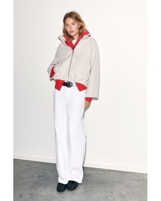 Bomber A Pallone di Pull&Bear in White