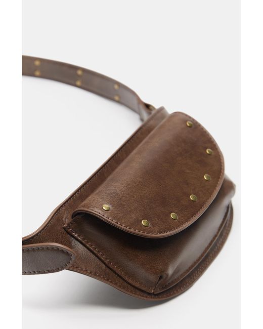 Marsupio Borchie di Pull&Bear in Gray