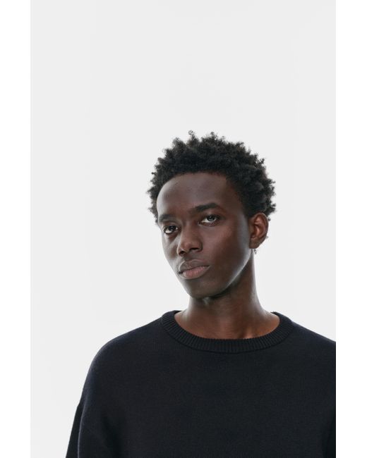 Pull&Bear Blue Soft Knit Jumper for men
