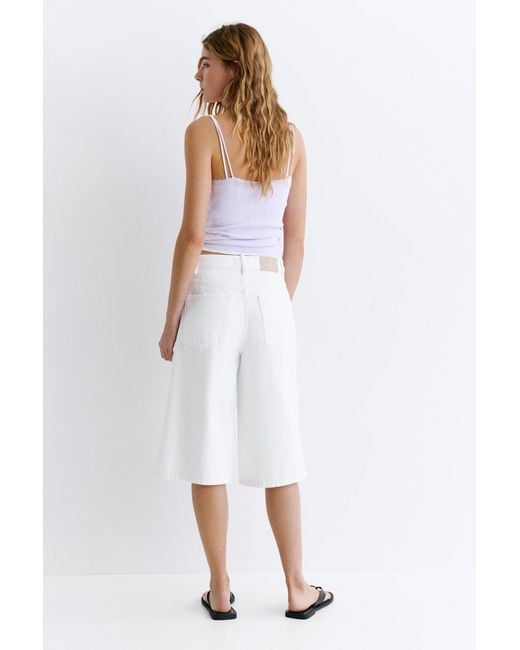 Pull&Bear Blue Low-Rise Jorts