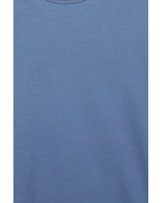Pull&Bear Basic Slim Fit T-Shirt in het Blue voor heren