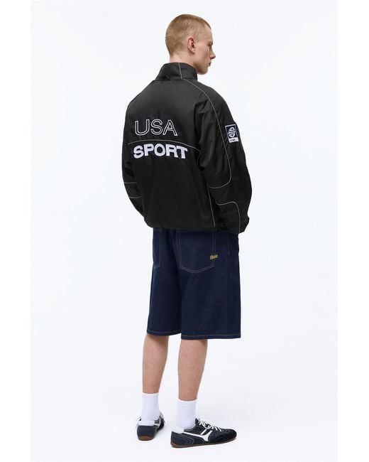 Pull&Bear Black Stwd Contrast Seam Jacket for men