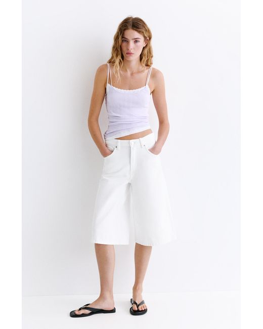 Pull&Bear Blue Low-Rise Jorts