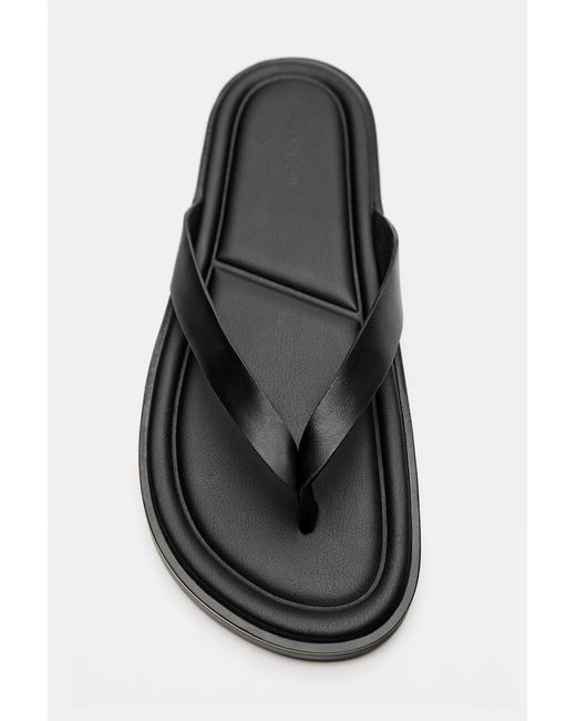 Pull&Bear Flache Sandalen in Gray für Herren