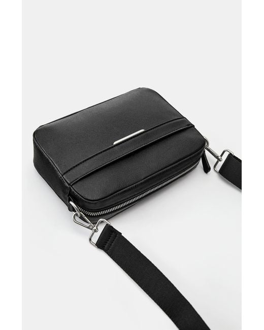 Pull&Bear Casual-Umhängetasche in Black für Herren