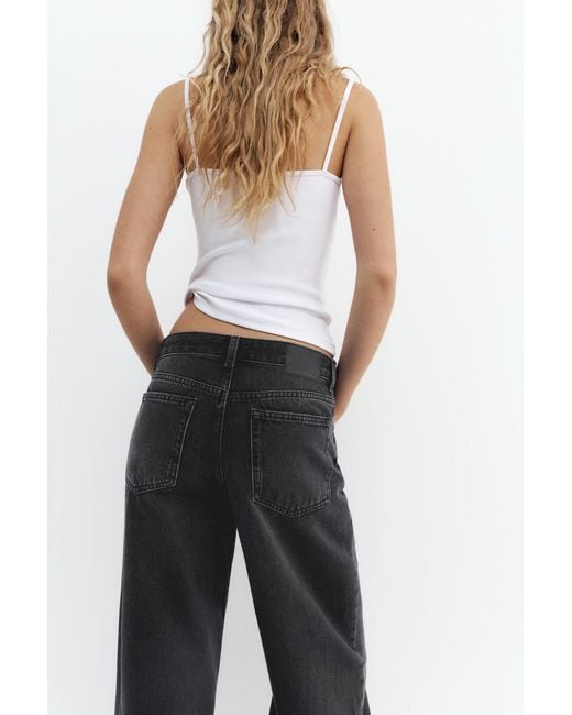 Pull&Bear Black Oversize Baggy Jeans