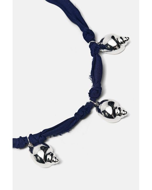 Collier Coquillages Pull&Bear en coloris Blue
