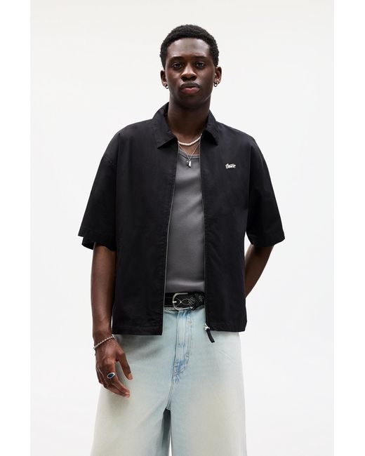 Pull&Bear Black Short Sleeve Stwd Jacket for men