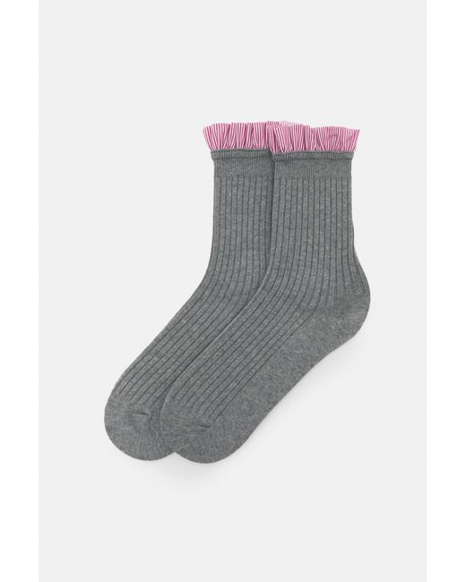 Pull&Bear Gray Combined Socks