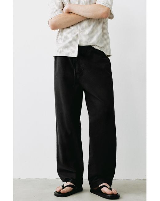 Pull&Bear White Rustic Joggers for men