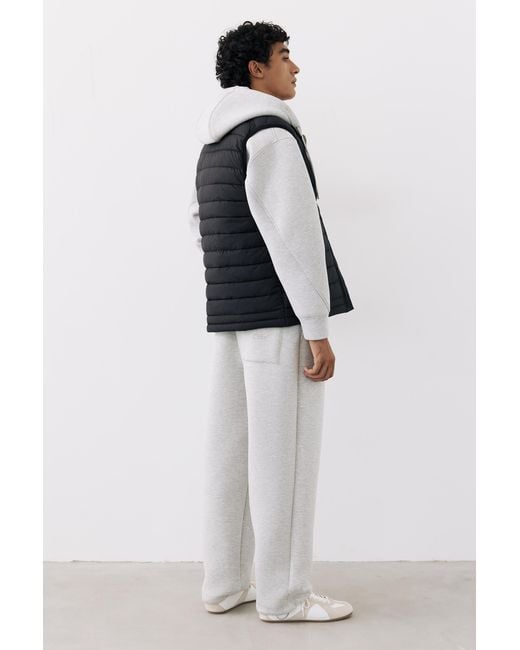 Pull&Bear Gewatteerde Bodywarmer in het Black voor heren