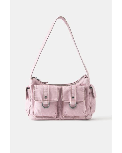 Pull&Bear Multipocket Schoudertas in het Black