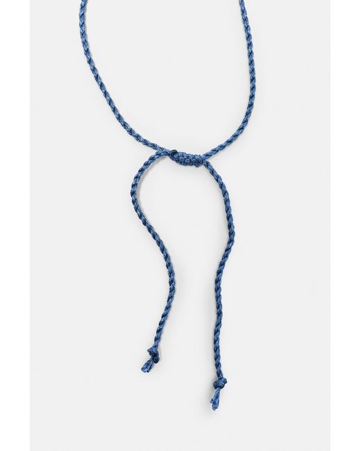 Pull&Bear Blue Mother-Of-Pearl-Effect Multi-Strand Necklace