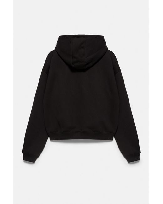 Sweat À Capuche Zippé Pull&Bear pour homme en coloris Black