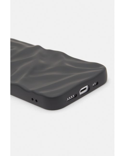 Pull&Bear Schwarze Iphone-Hülle Mit Textur in Black für Herren