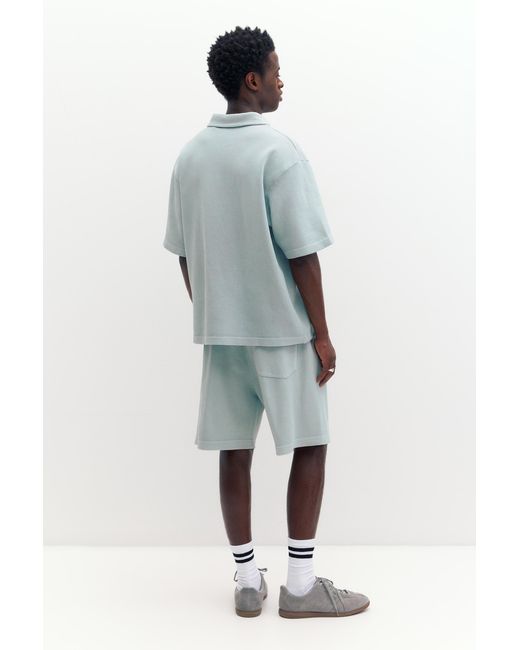 Short Jogging Piqué Pull&Bear pour homme en coloris Blue