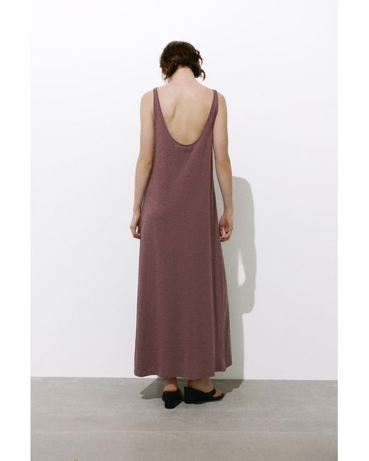 Pull&Bear Brown Strappy Midi Dress