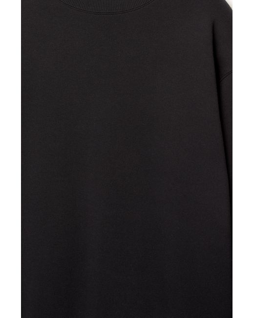 Pull&Bear Black Basic Round Neck Sweatshirt for men