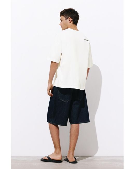 Pull&Bear White Hamster Graphic T-Shirt for men