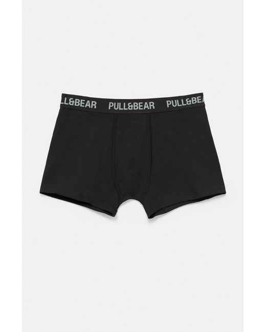 Pack 3 Boxer di Pull&Bear in Black da Uomo