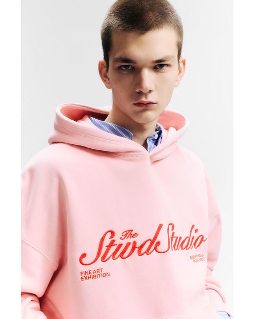 Pull&Bear Stwd Studio in het Pink voor heren