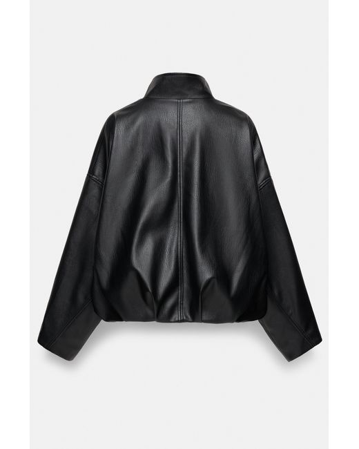 Pull&Bear Balloon Jack Met Leereffect in het Gray