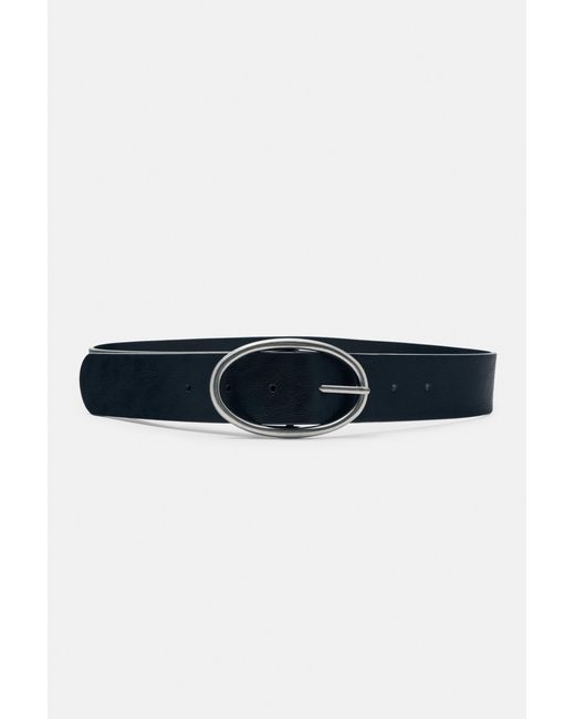Pull&Bear Blue Oval Buckle Belt