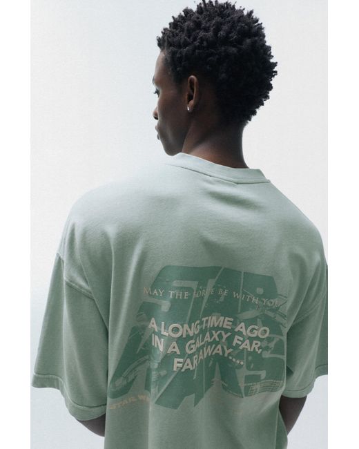 Pull&Bear Star Wars T-Shirt in het Green voor heren