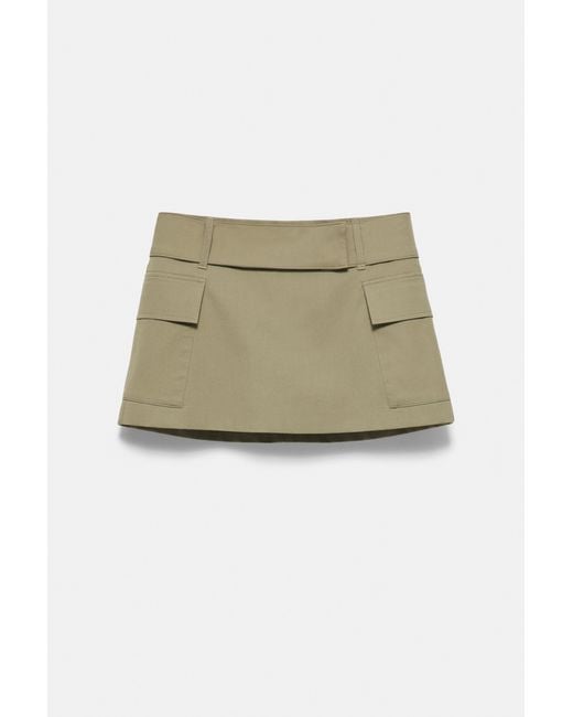 Pull&Bear Green Cargo Skort