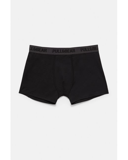 Pack 3 Boxer di Pull&Bear in Black da Uomo