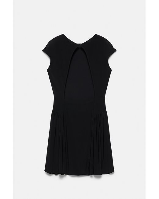 Robe Courte Froncée Pull&Bear en coloris Black