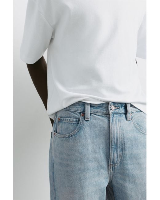 Pull&Bear Blue Baggy Jeans for men