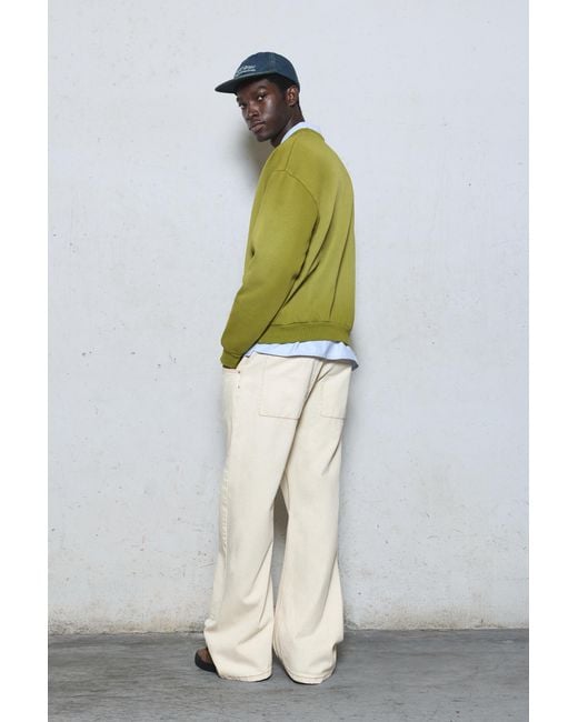 Sweat Effet Délavé Brodé Pull&Bear pour homme en coloris Green