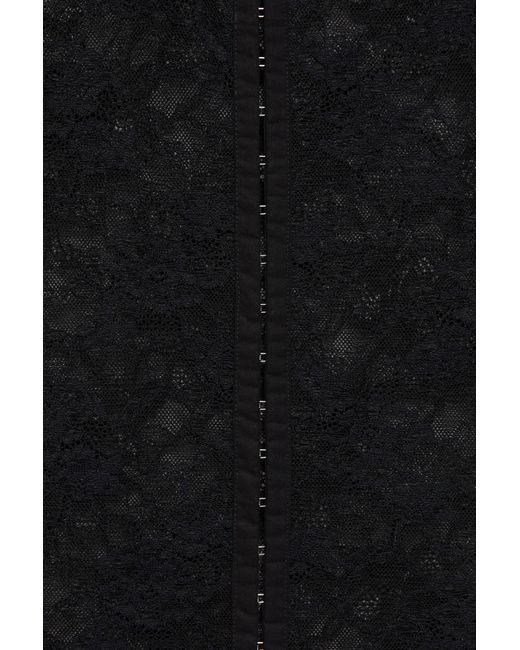 Pull&Bear Kanten Top in het Black