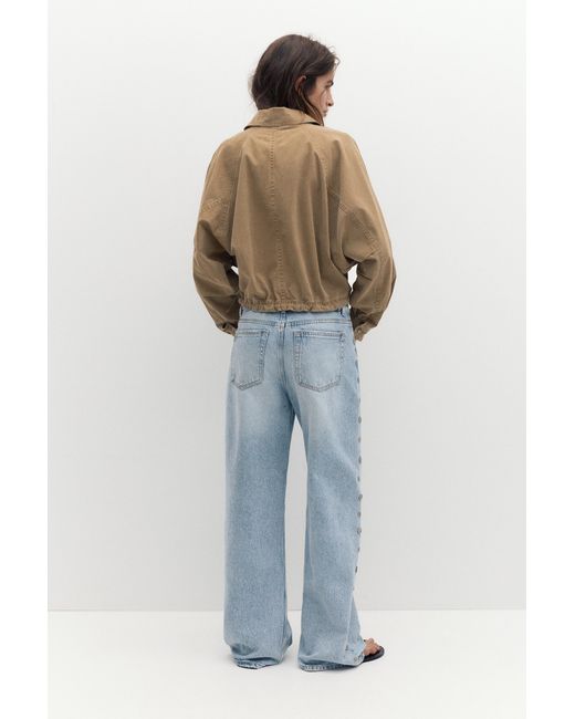Veste Courte En Coton Pull&Bear en coloris Blue