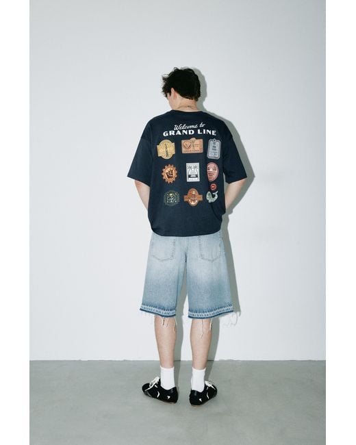 Pull&Bear Multicolor One Piece Grand Line T-Shirt for men