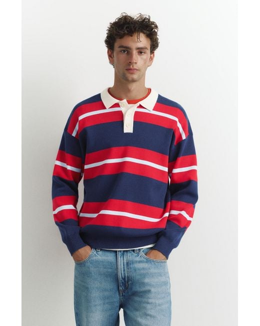 Polo di Pull&Bear in White da Uomo