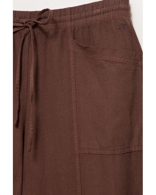 Pantaloni Barrel di Pull&Bear in Brown