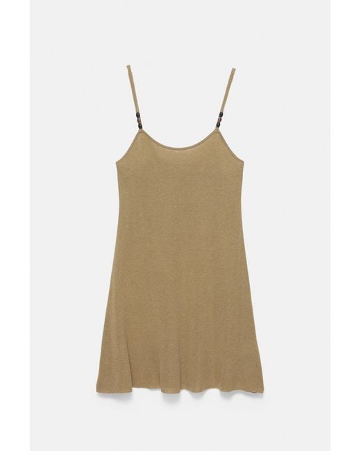 Pull&Bear Multicolor Strappy Knit Short Dress