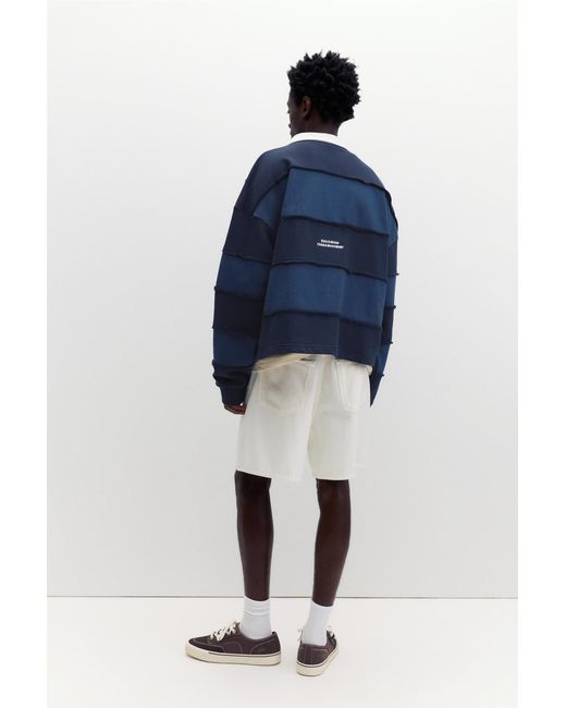Polo Rayé Stwd Pull&Bear pour homme en coloris Blue