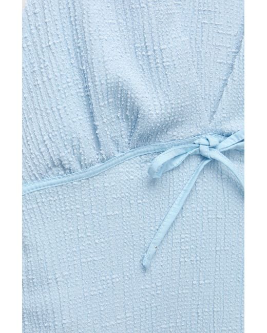 Top Rustique À Nœud Pull&Bear en coloris Blue