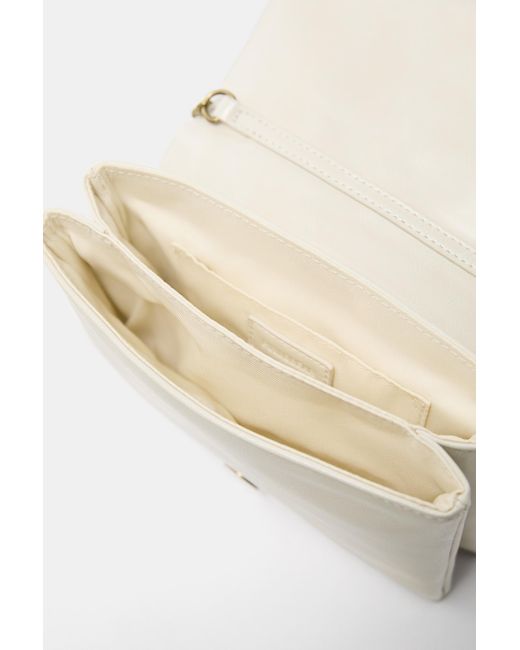Pull&Bear Natural Crossbody Bag With Stitching