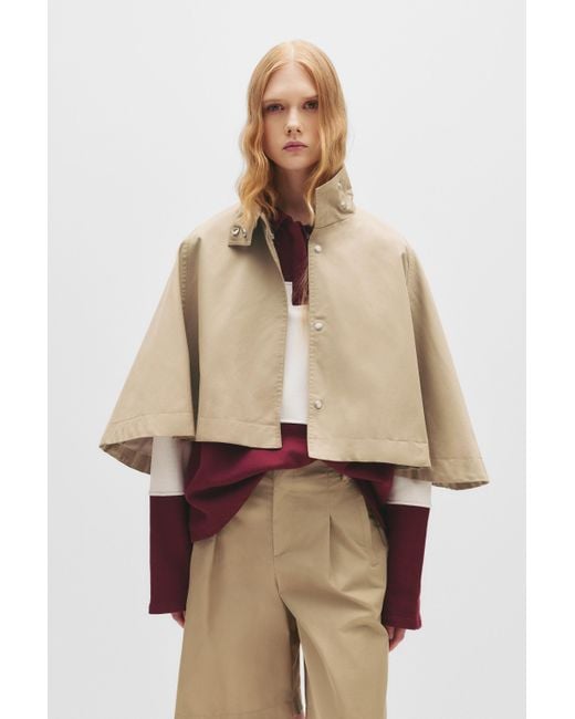 Pull&Bear Natural Short Cape