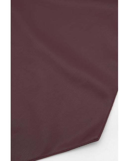 Pull&Bear Purple Leather Effect Bandana