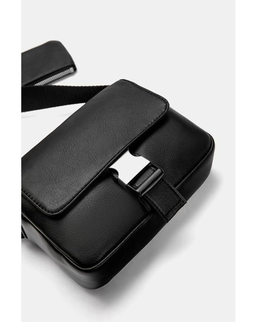 Pull&Bear Umhängetasche Mit Schnalle in Black für Herren