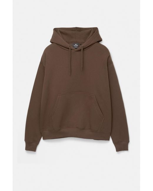 Pull&Bear Brown Basic Hoodie for men