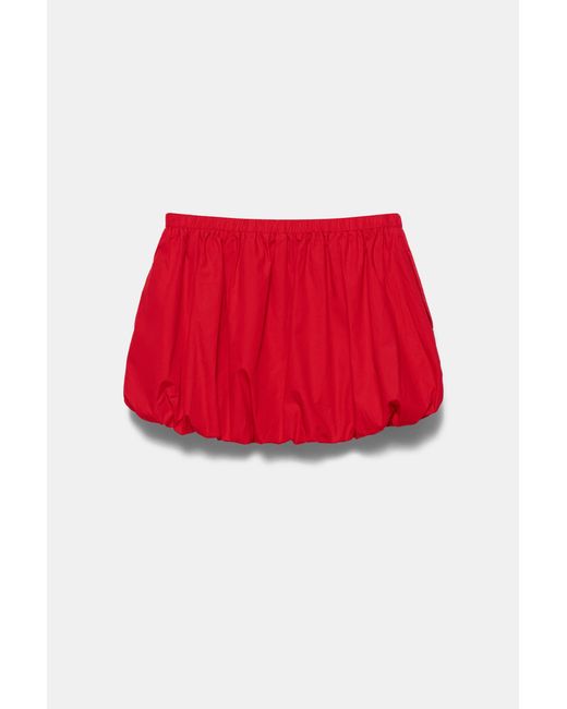 Pull&Bear Rode Balloon Minirok in het Red