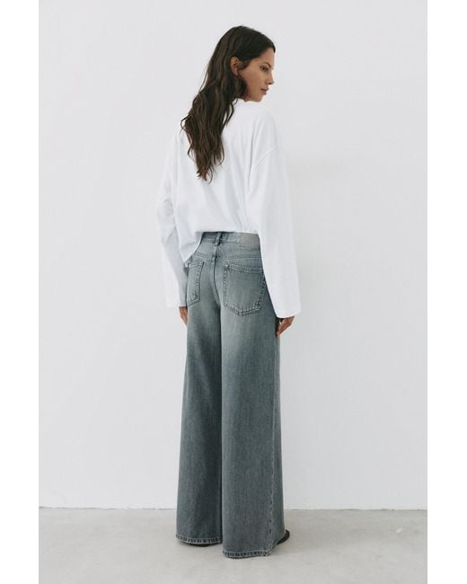 Jean Baggy Oversize Pull&Bear en coloris Gray
