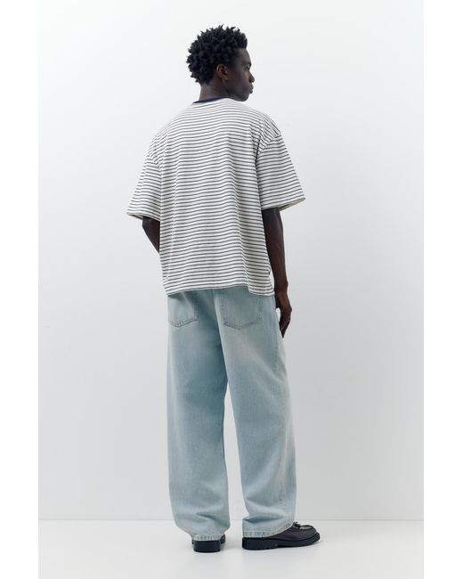 Pull&Bear Black Relaxed Fit Baggy Jeans for men